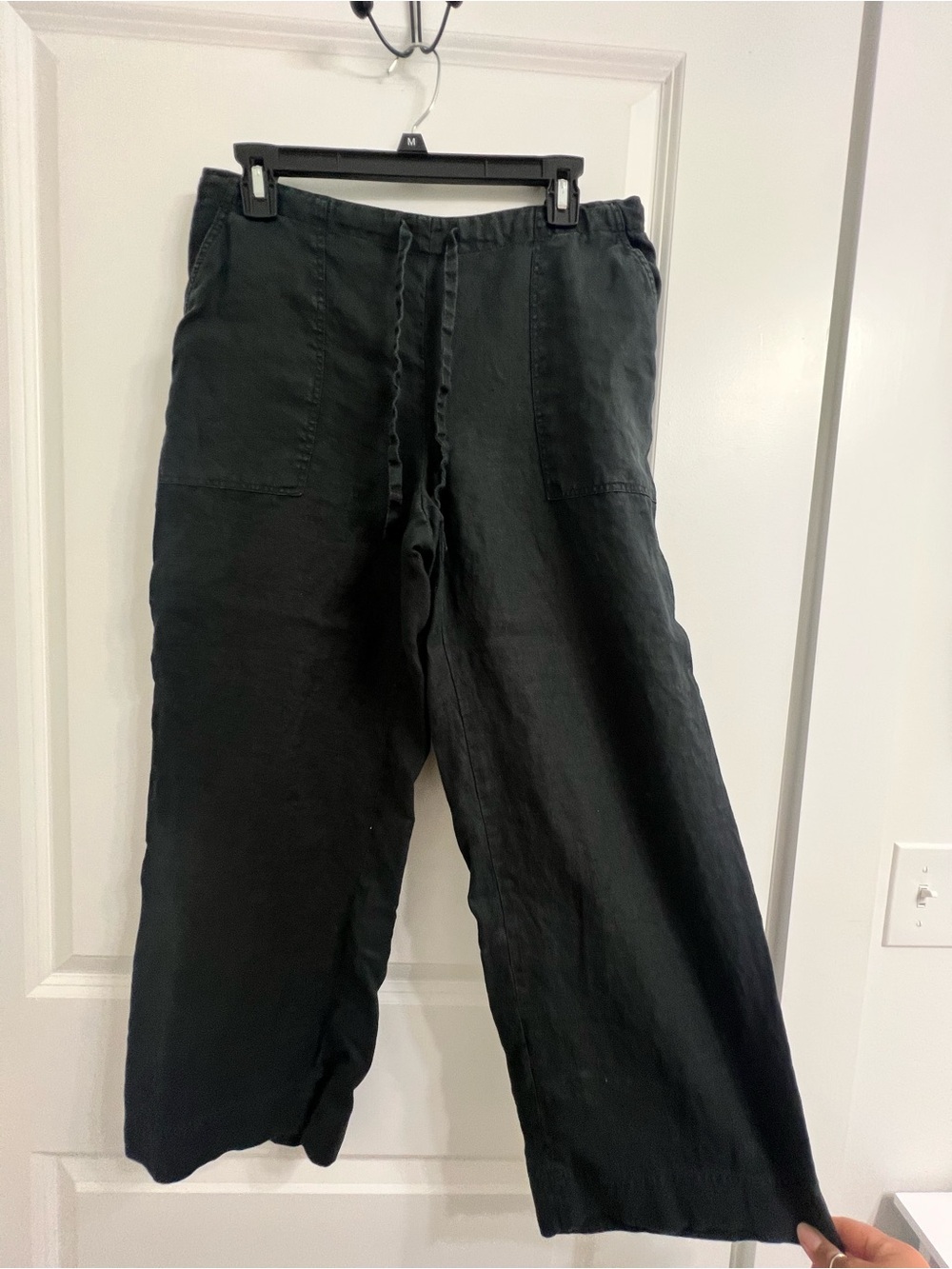 Everlane 100% Linen Cropped Pants Size 4 Coastal Granola